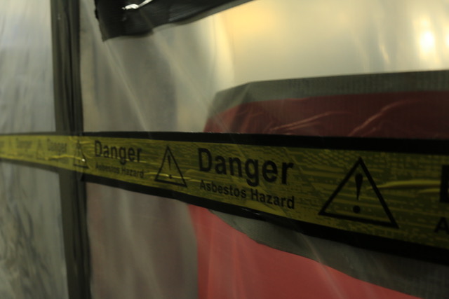 Danger Asbestos Hazard Tape